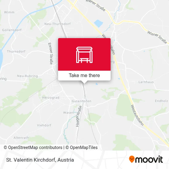 St. Valentin Kirchdorf map