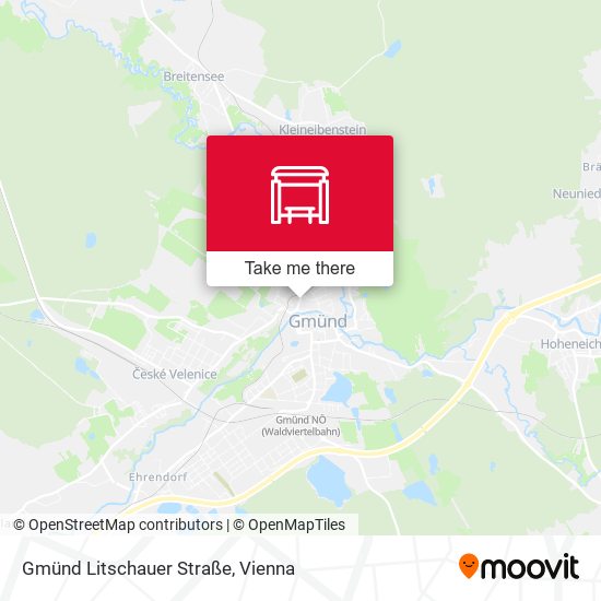 Gmünd Litschauer Straße map
