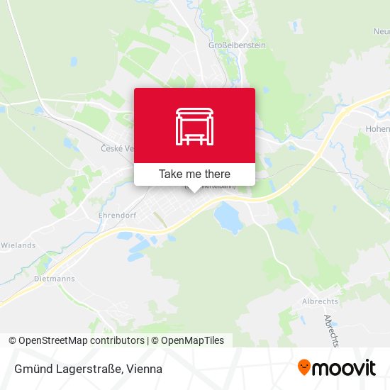 Gmünd Lagerstraße map