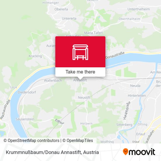 Krummnußbaum/Donau Annastift map