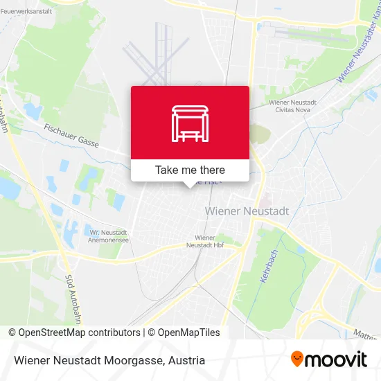 Wiener Neustadt Moorgasse map
