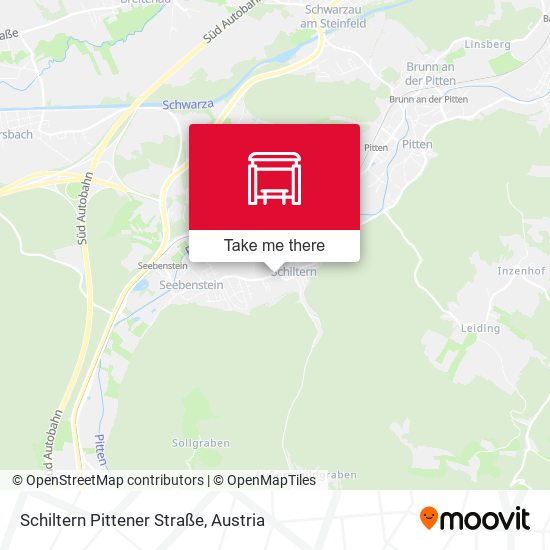 Schiltern Pittener Straße map