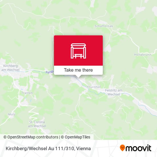 Kirchberg/Wechsel Au 111/310 map
