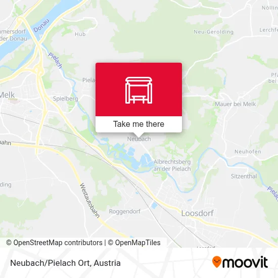 Neubach/Pielach Ort map