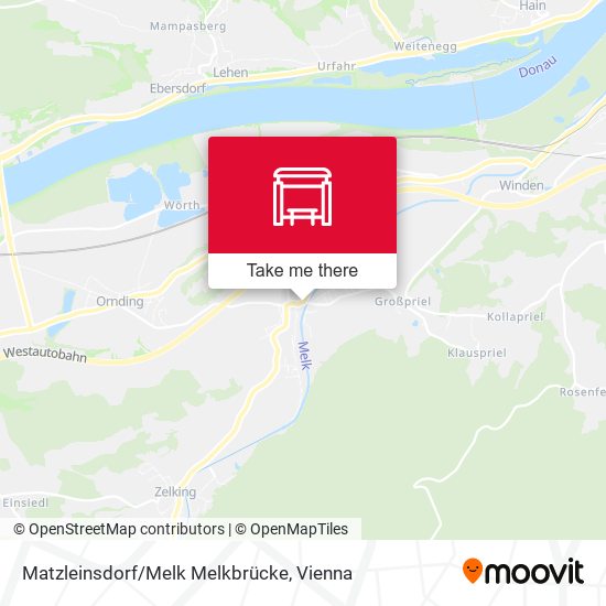 Matzleinsdorf/Melk Melkbrücke map