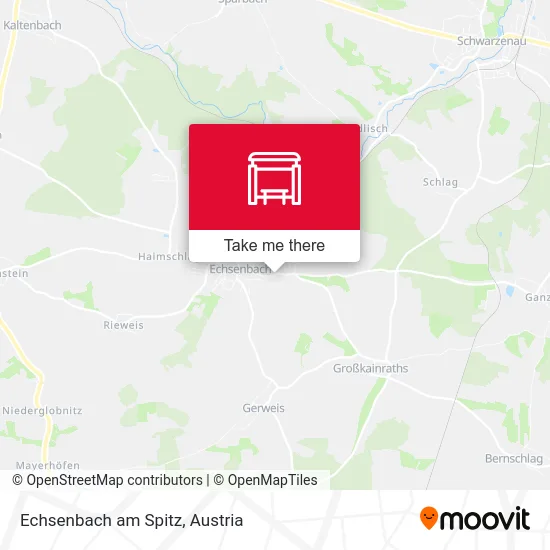 Echsenbach am Spitz map
