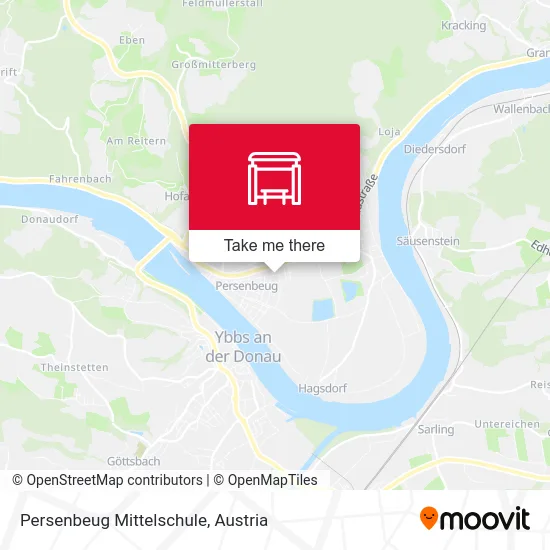 Persenbeug Mittelschule map