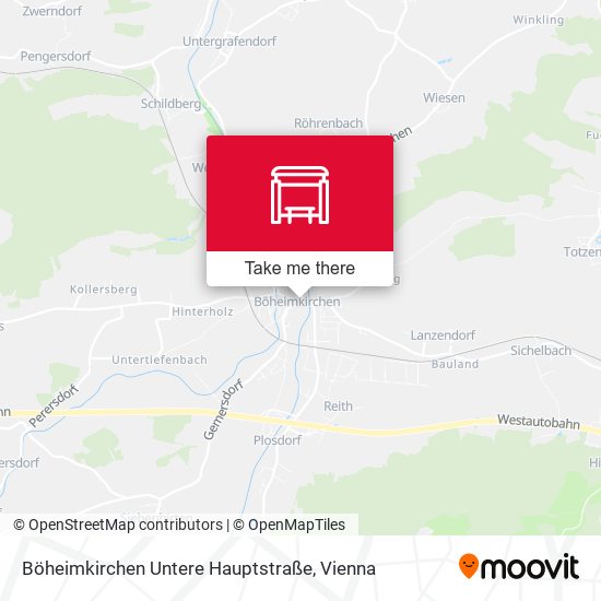 Böheimkirchen Untere Hauptstraße map