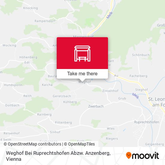 Weghof Bei Ruprechtshofen Abzw. Anzenberg map