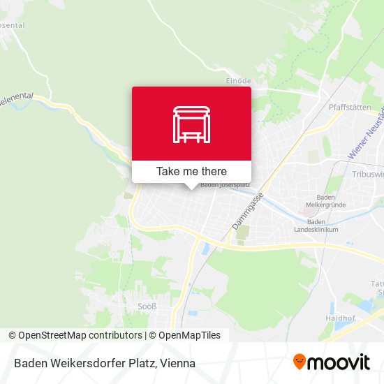 Baden Weikersdorfer Platz map