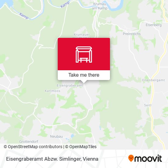 Eisengraberamt Abzw. Simlinger map