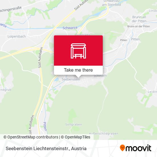 Seebenstein Liechtensteinstr. map
