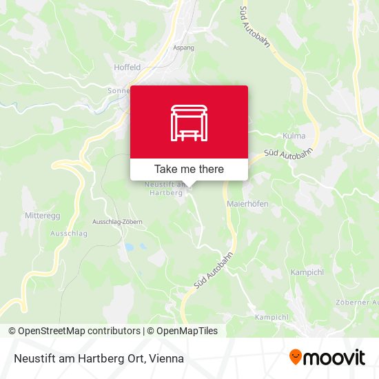 Neustift am Hartberg Ort map