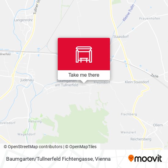 Baumgarten / Tullnerfeld Fichtengasse map