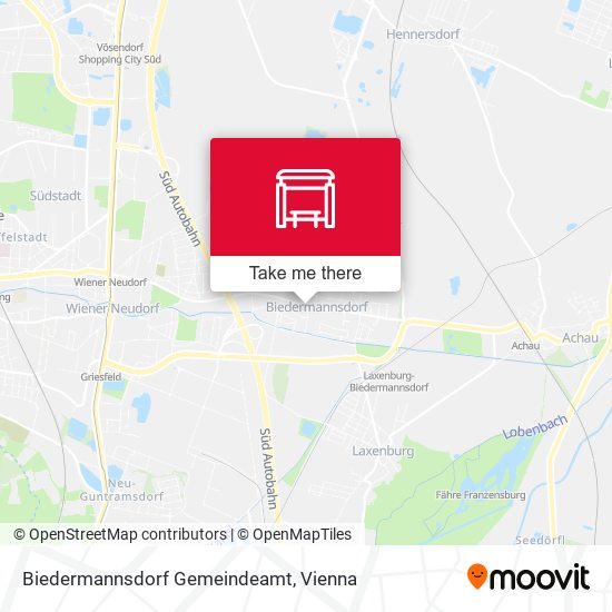Biedermannsdorf Gemeindeamt map