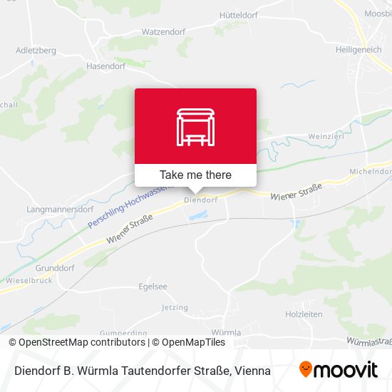 Diendorf B. Würmla Tautendorfer Straße map