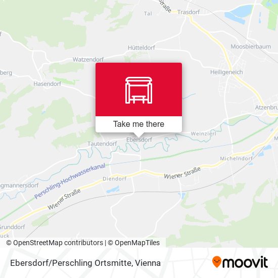 Ebersdorf/Perschling Ortsmitte map