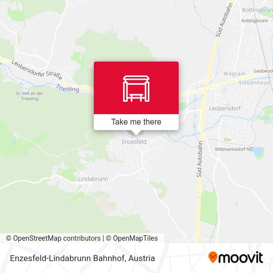 Enzesfeld-Lindabrunn Bahnhof map