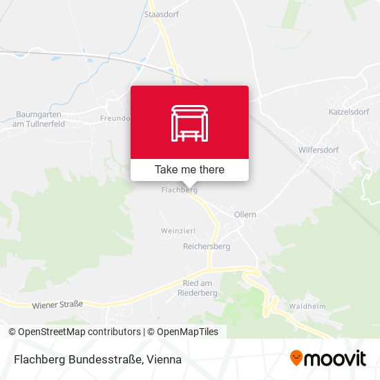 Flachberg Bundesstraße map