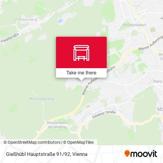 Gießhübl Hauptstraße 91/92 map