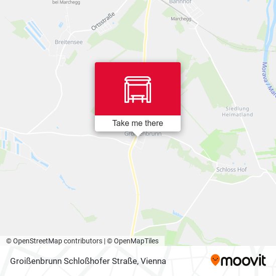 Groißenbrunn Schloßhofer Straße map