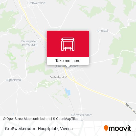 Großweikersdorf Hauptplatz map