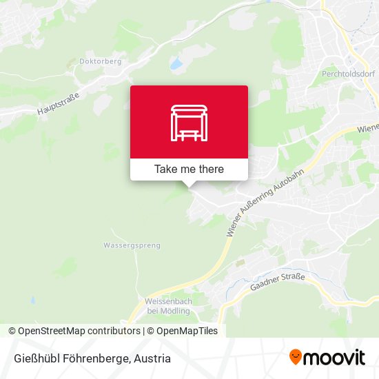 Gießhübl Föhrenberge map
