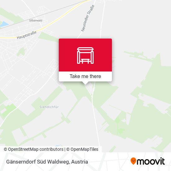 Gänserndorf Süd Waldweg map