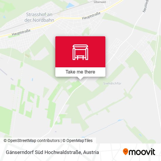 Gänserndorf Süd Hochwaldstraße map
