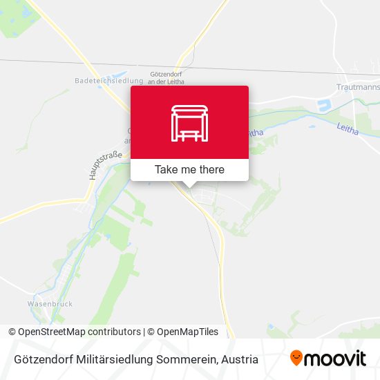 Götzendorf Militärsiedlung Sommerein map