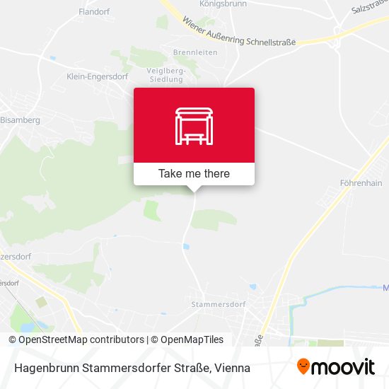 Hagenbrunn Stammersdorfer Straße map