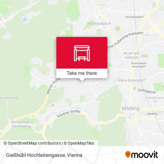 Gießhübl Hochleitengasse map