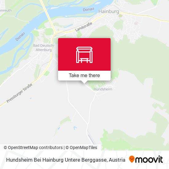 Hundsheim Bei Hainburg Untere Berggasse map