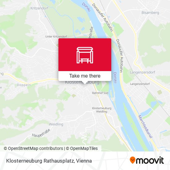 Klosterneuburg Rathausplatz map