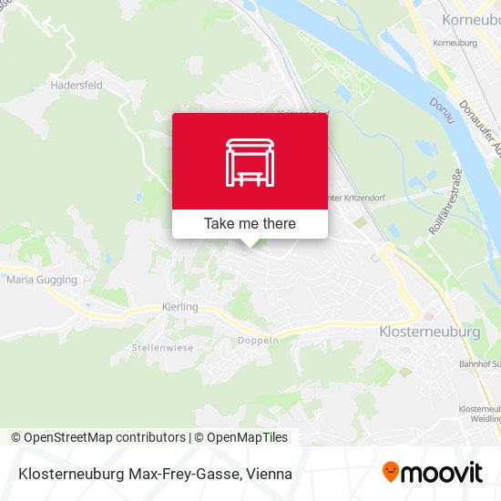 Klosterneuburg Max-Frey-Gasse map