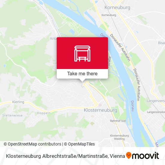 Klosterneuburg Albrechtstraße / Martinstraße map