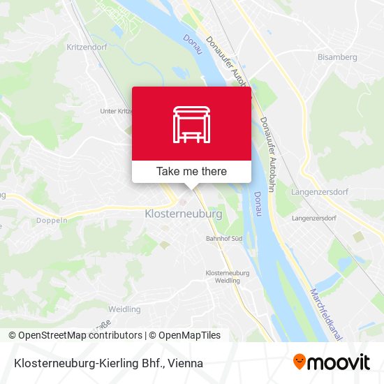 Klosterneuburg-Kierling Bhf. map