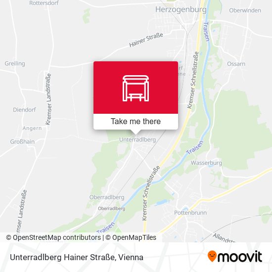 Unterradlberg Hainer Straße map