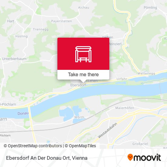 Ebersdorf An Der Donau Ort map