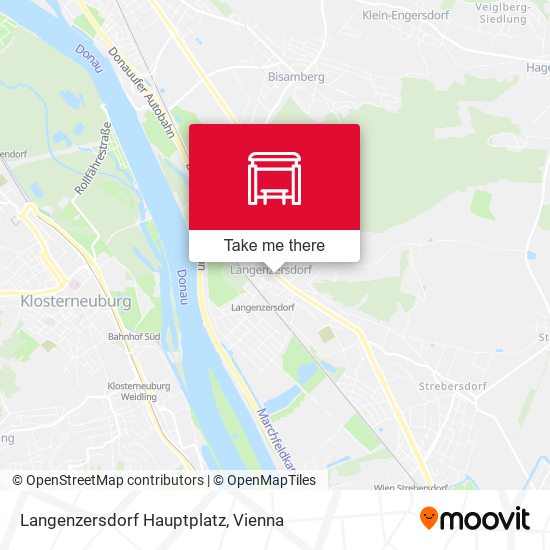 Langenzersdorf Hauptplatz map