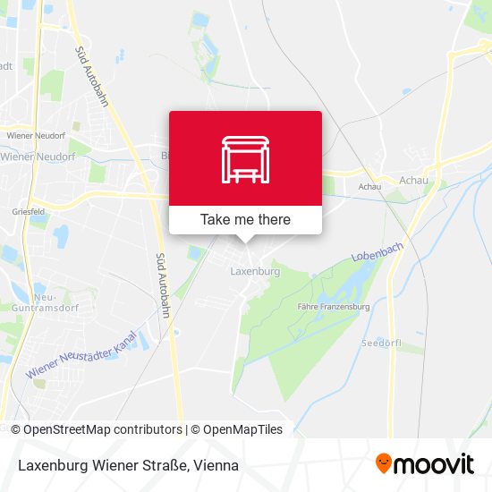 Laxenburg Wiener Straße map