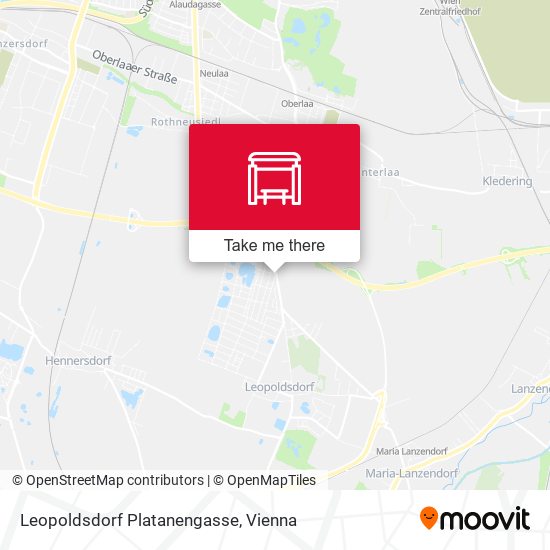 Leopoldsdorf Platanengasse map