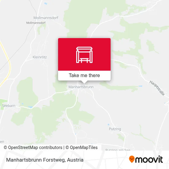 Manhartsbrunn Forstweg map