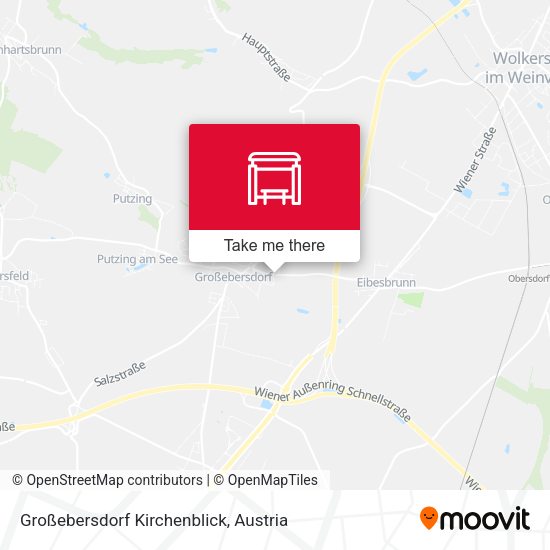 Großebersdorf Kirchenblick map