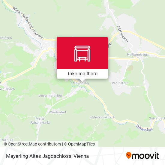 Mayerling Altes Jagdschloss map