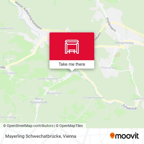 Mayerling Schwechatbrücke map