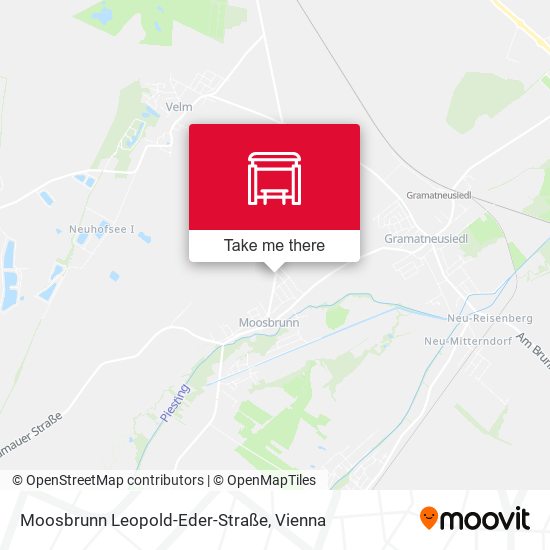 Moosbrunn Leopold-Eder-Straße map