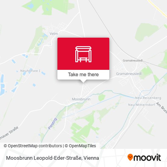 Moosbrunn Leopold-Eder-Straße map