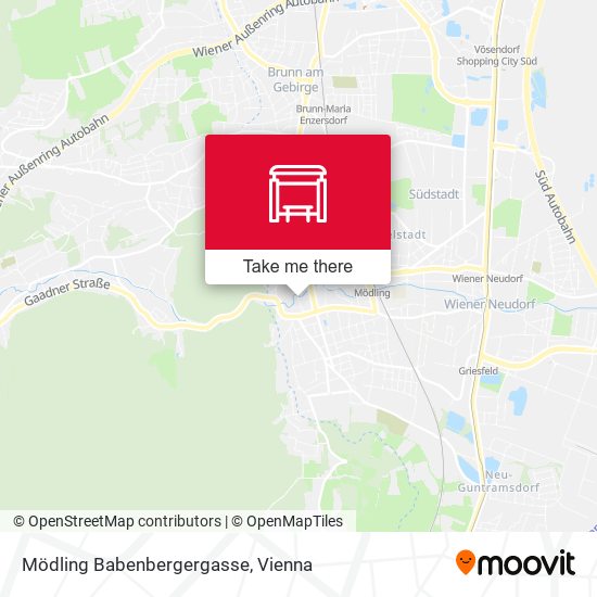 Mödling Babenbergergasse map