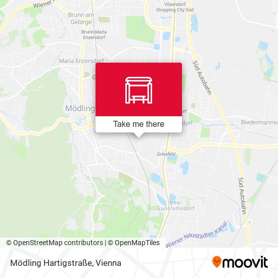 Mödling Hartigstraße map